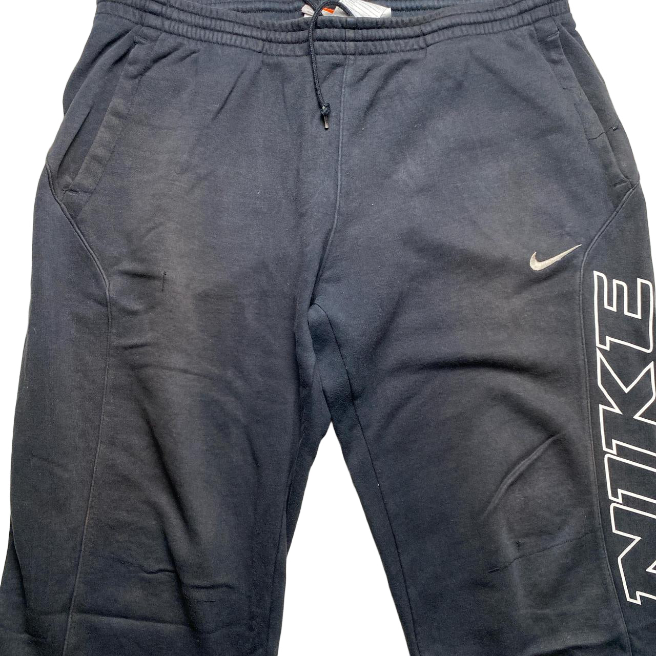 Nike Athletic Department Vintage Black and White Baggy Joggers (L)