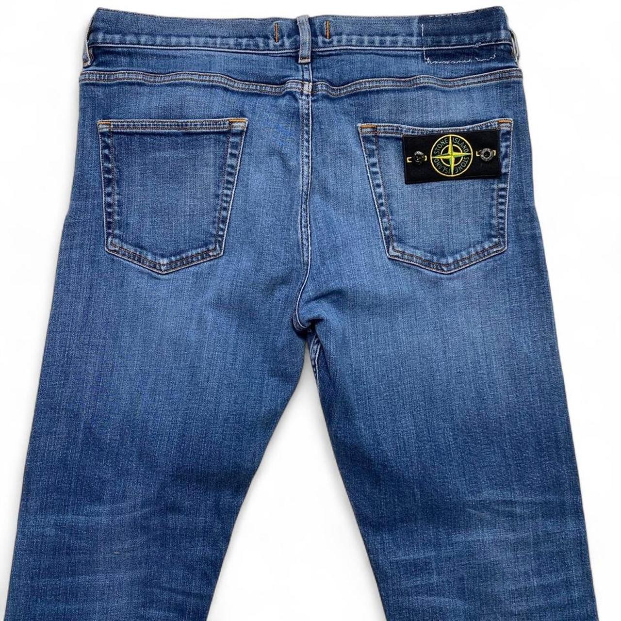 Stone Island Blue Straight Jeans (34W)
