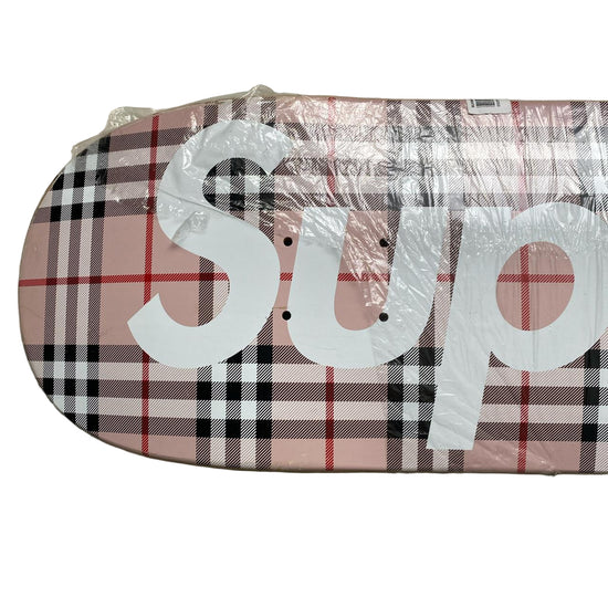 Burberry Pink Novacheck Skateboard Deck