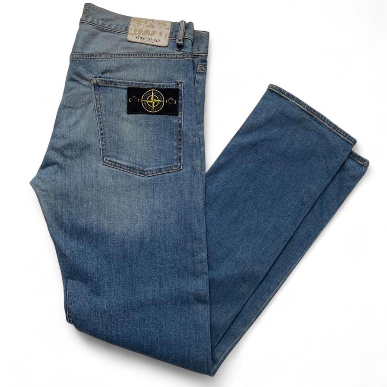 Stone Island Light Blue Straight Jeans (34W)