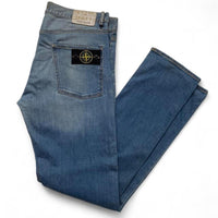 Stone Island Light Blue Straight Jeans (34W)