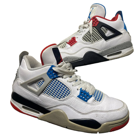 Jordan 4 Retro What The White Blue and Red (UK 8)
