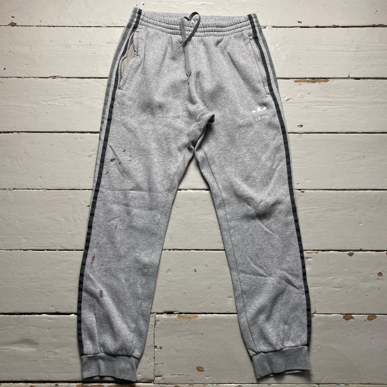 Adidas Grey Tri Stripe Joggers