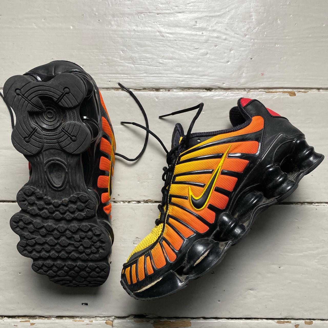 Nike Shox TL Sunset Orange Yellow and Black