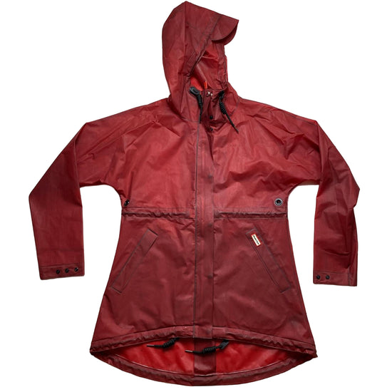 Hunter Red Rain Windbreaker Coat (XS)