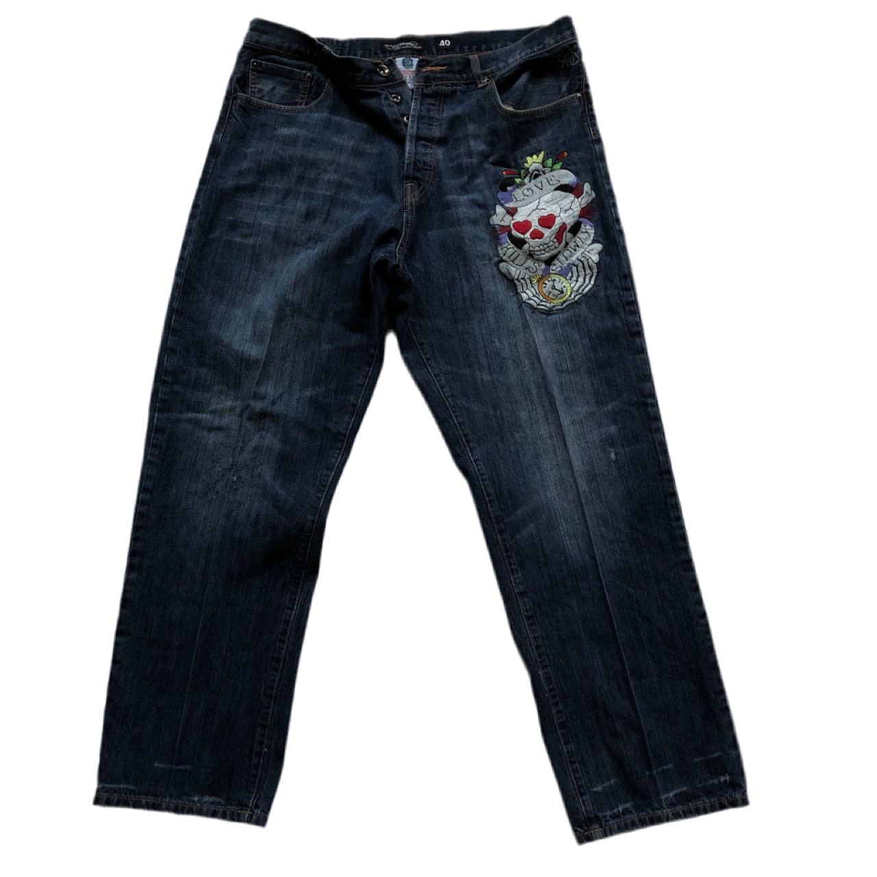 Ed Hardy Love Kills Skull Jeans (40W)