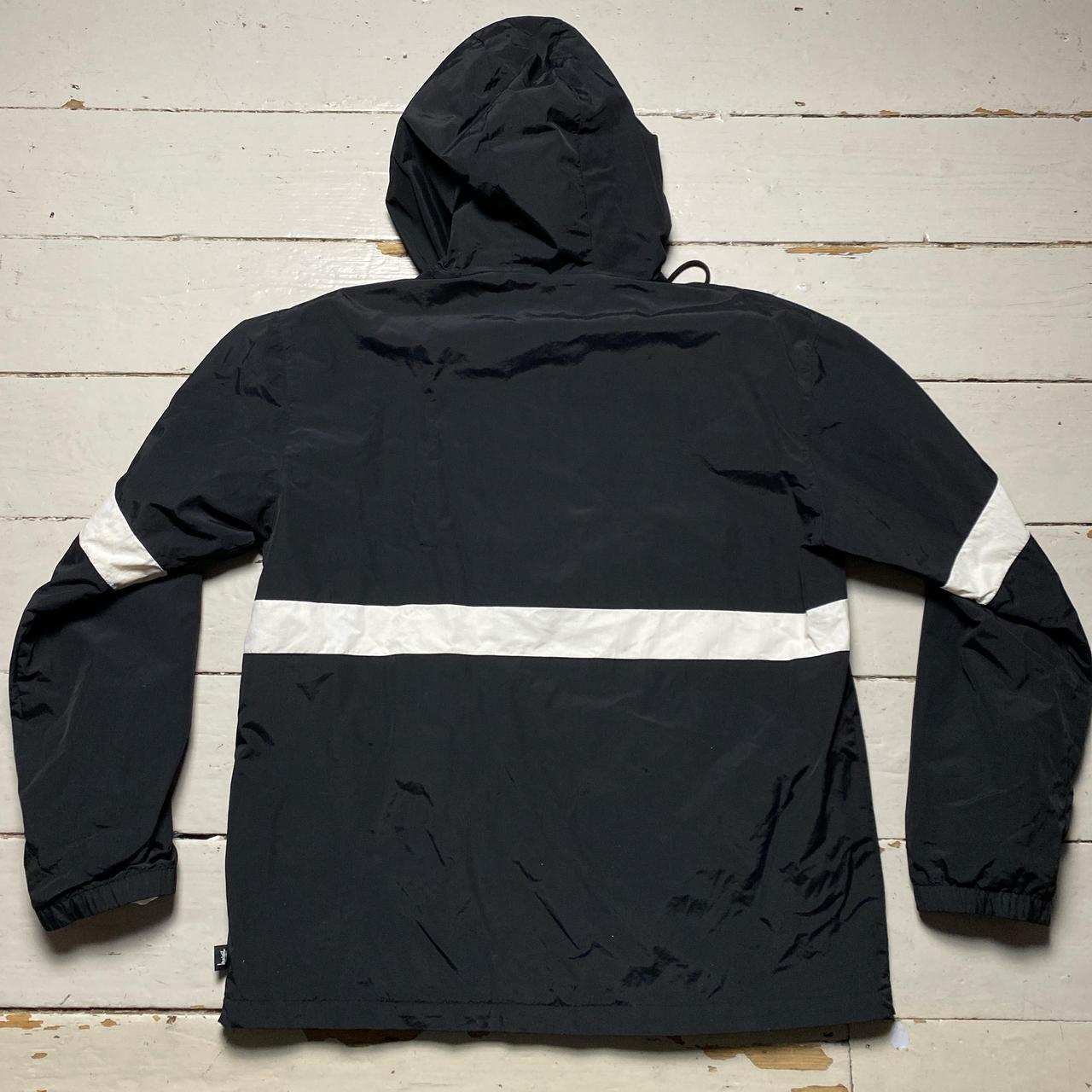 Stussy Black and White Windbreaker Jacket