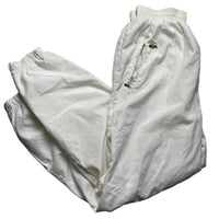 Lacoste Vintage White Shell Trackpant Bottoms (M)