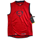 Nike Football Vintage y2k Vest Red and Navy (XS)