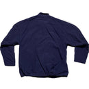 Adidas Vintage Navy and White Quarter Zip Padded Jacket (L)