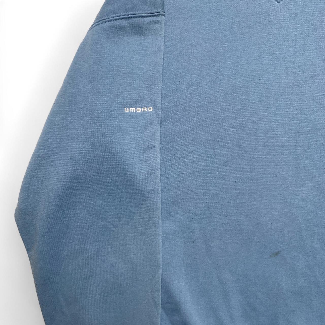 Umbro Vintage Light Blue And White Jumper