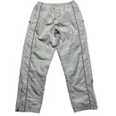 Nike Silver Grey and Navy Swoosh and Tribal Spellout Shell Baggy Trackpant Bottoms (L)