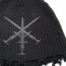 Unknown London Daggers Black Grunge Tassel Beanie Hat