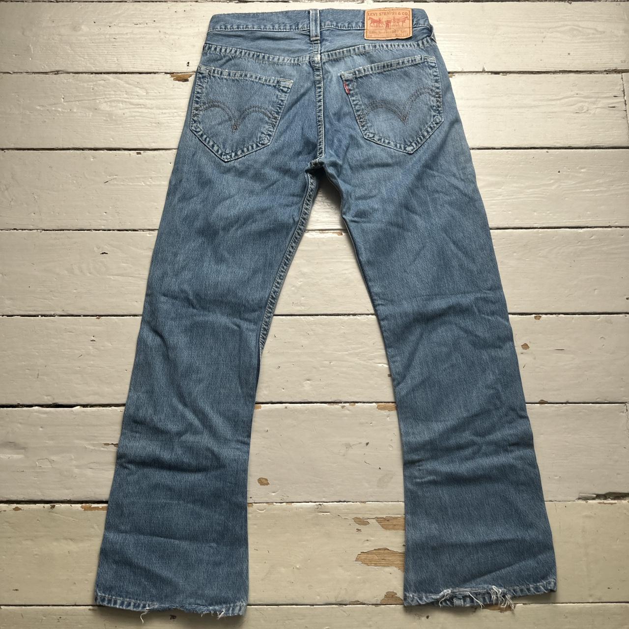 Levis 907 Vintage Flared Baggy Distressed Jeans