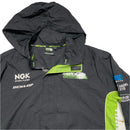 Hawk Kawasaki Windbreaker Jacket Black and Green (S)