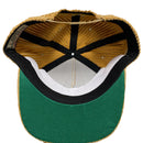 Corteiz Soho Yacht Club Corduroy Tan Brown Velour Snapback Cap