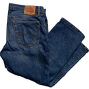 Levis 514 Baggy Navy Stonewash Jeans (36W)