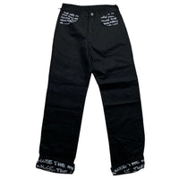 Criminal Damage Graffiti Black and Grey Jeans (28W/30W)