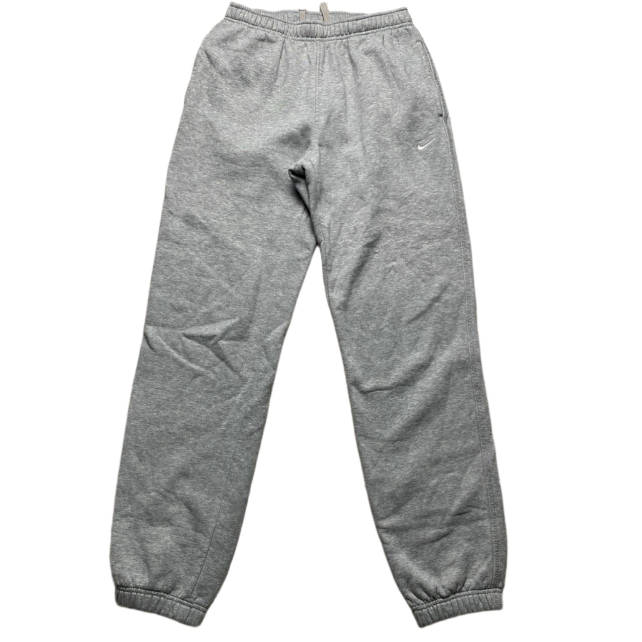 Nike Athletic Department Grey and White Swoosh Joggers (M)