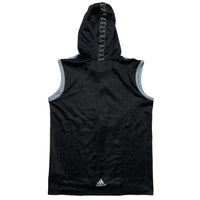 Adidas Vintage Barbed Wire Predator Football Black and Grey Hooded Vest (XS)