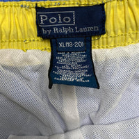 Polo Ralph Lauren Light Baby Blue and Yellow Pony Swim Shorts (30W)