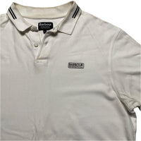 Barbour White And Black Polo Shirt (XL)