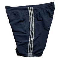 Adidas Vintage Navy and Grey Shell Trackpant Shorts (M)