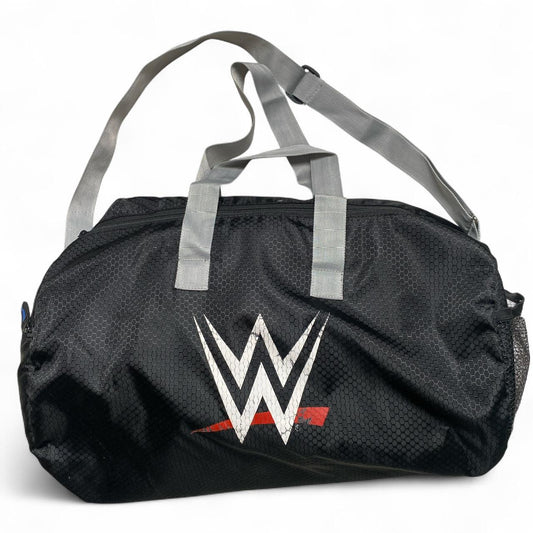 WWE Wrestling Duffle Bag Black White and Red