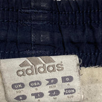 Adidas Navy and Grey Shell Trackpant Baggy Nylon Bottoms (S)