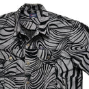 Classic Jeans Vintage 90’s Baggy Denim Jacket Silver and Black (2XL)