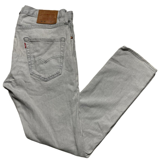 Levis 501 ST Grey Silver Jeans (W 32)
