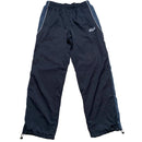 Sergio Tacchini Vintage Navy Blue and White Shell Trackpant Baggy Bottoms (L)