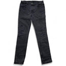 Ksubi Charcoal Grey Slim Distressed Patchwork Slim Jeans (34W)