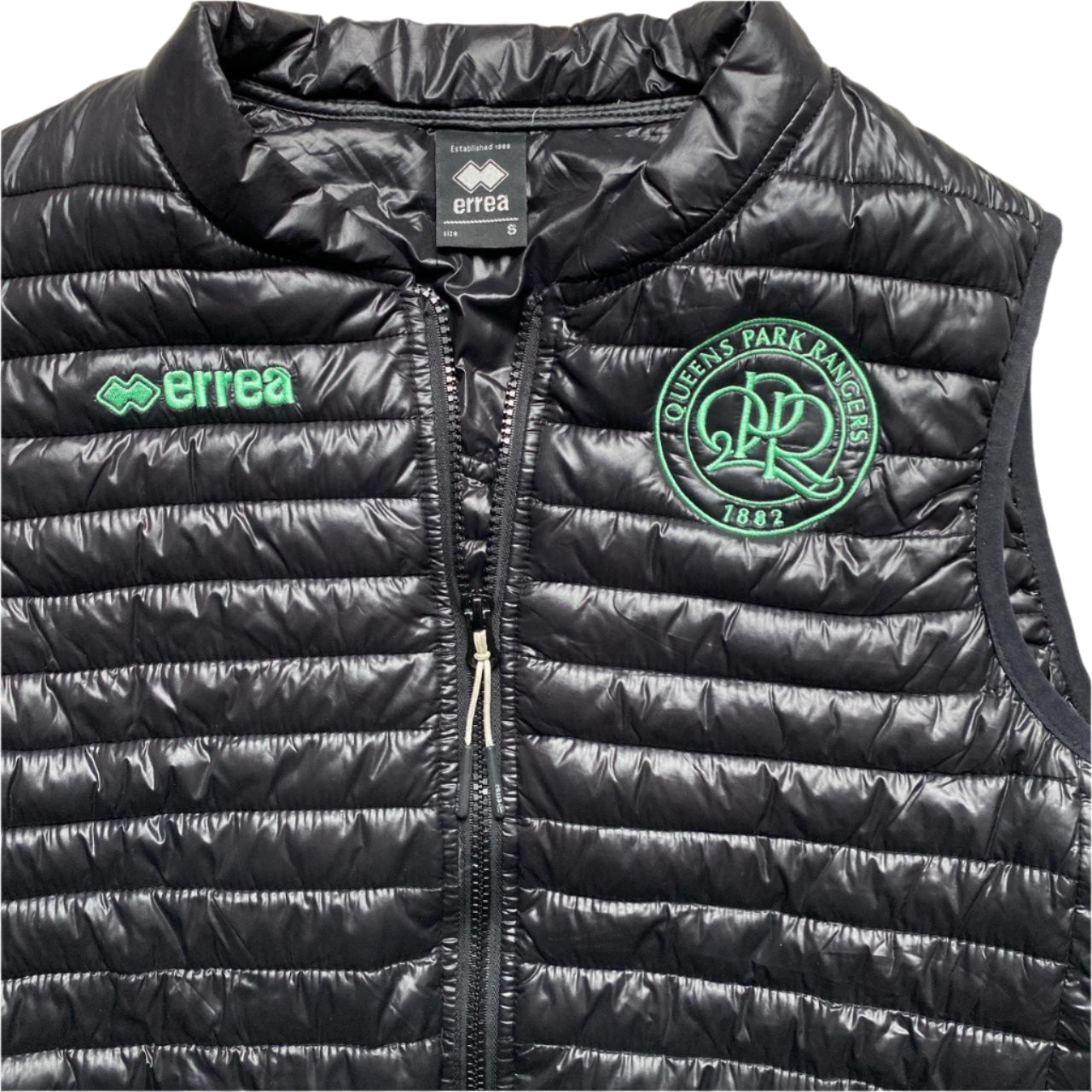 QPR Queens Park Rangers Black and Green Errea Gilet (S)