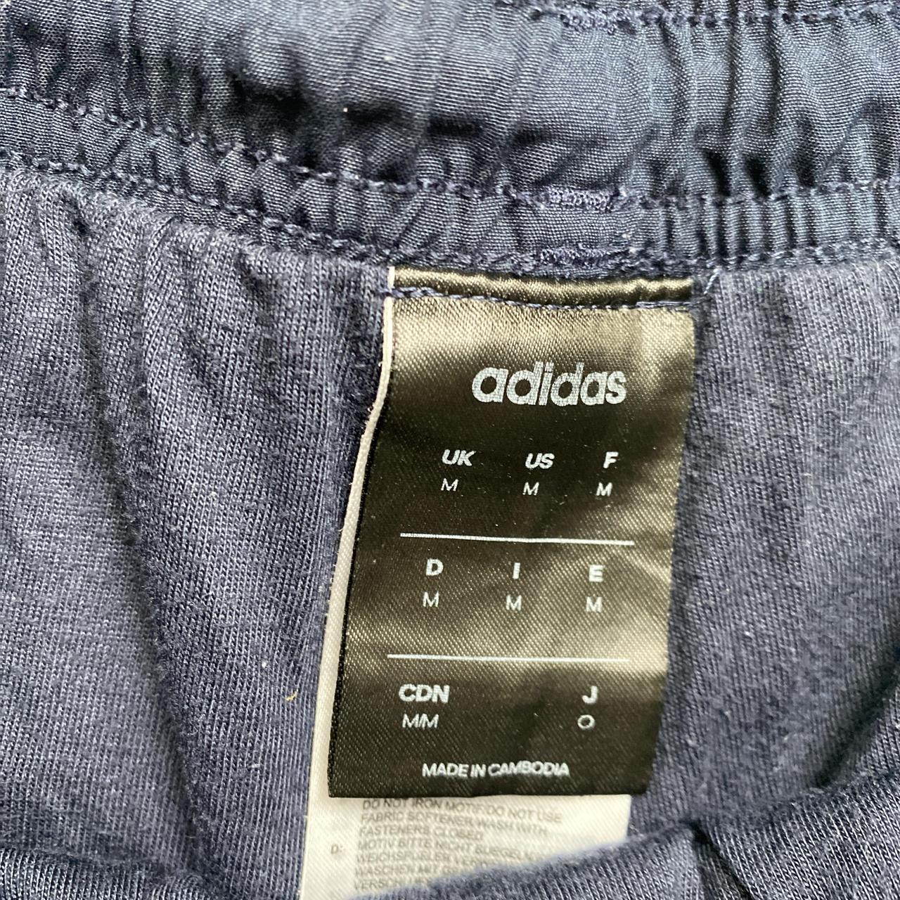 Adidas Navy and Blue Baggy Shell Trackpant Bottoms (M)