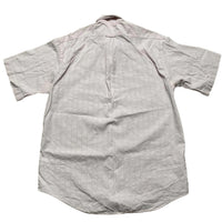 Burberry London Pink and Blue Vintage Short Sleeve Shirt (L)
