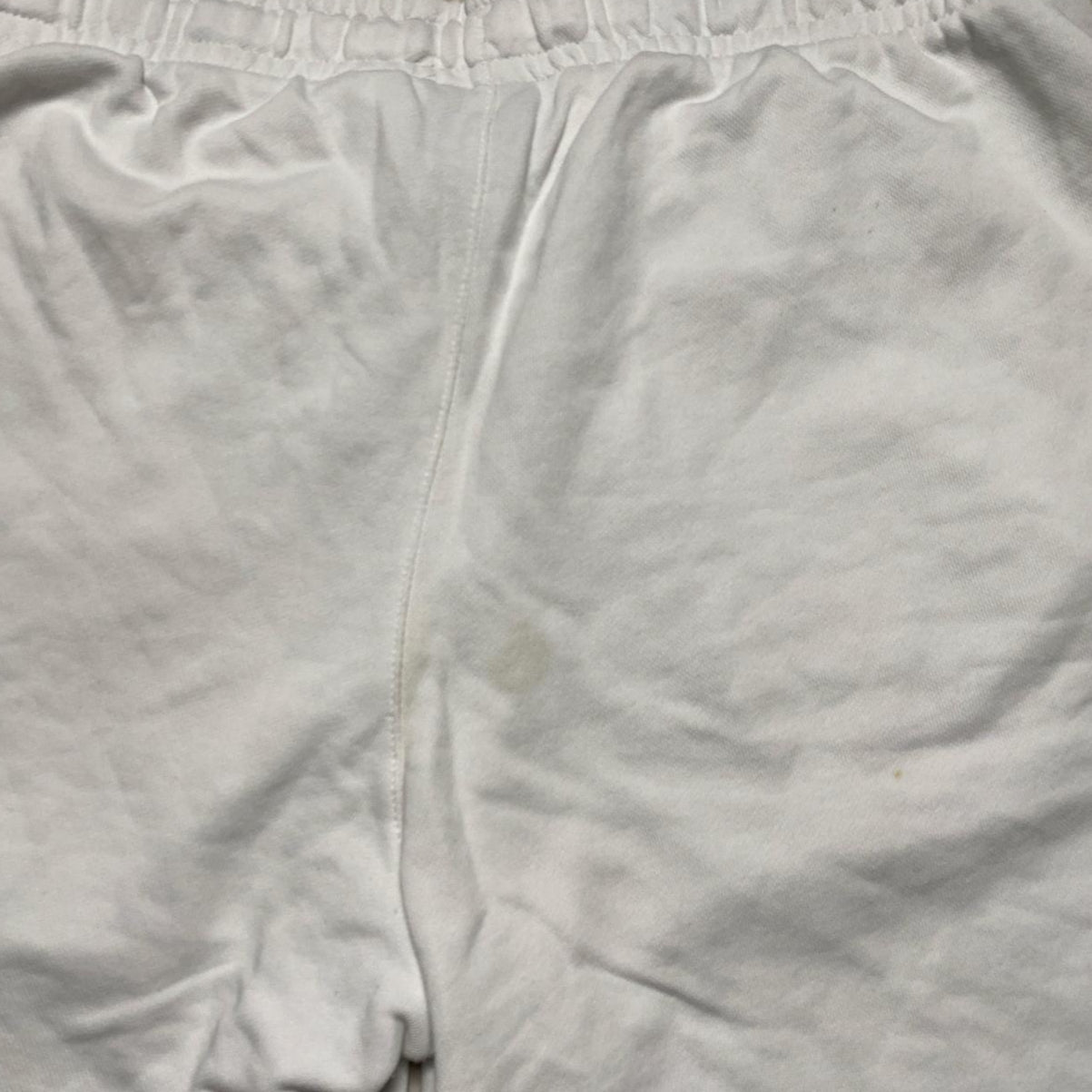 Nike White and Blue Big Swoosh Shorts (XL)