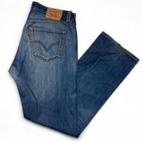 Levi's 501 Vintage Blue Stonewash Baggy Jeans (36W)