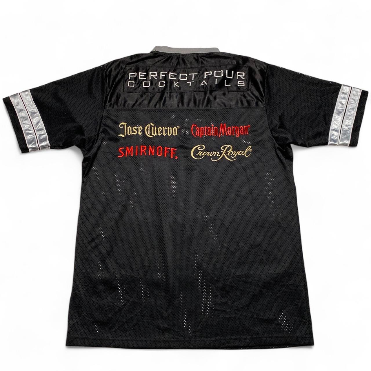 Smirnoff Vintage y2k Black and Grey Jersey (L)