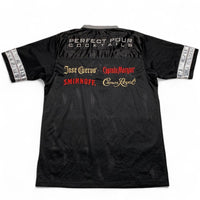 Smirnoff Vintage y2k Black and Grey Jersey (L)