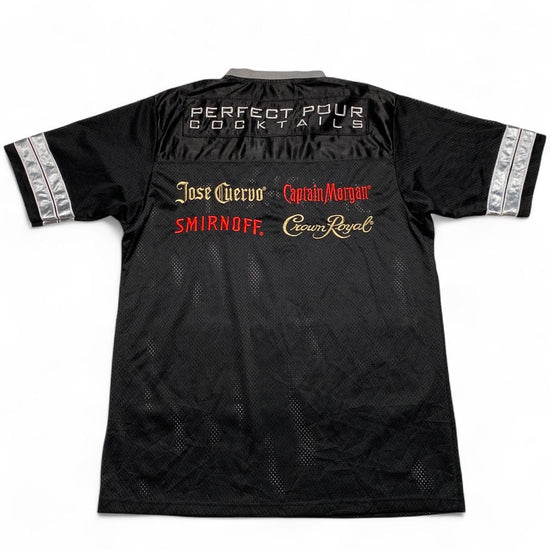 Smirnoff Vintage y2k Black and Grey Jersey (L)
