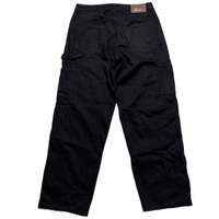 A1 Denim Baggy Carpenter Black and White Embroidery Jeans (34W)