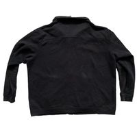 Nike White Swoosh Black Zip Jumper (2XL)