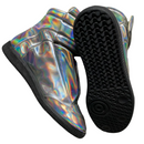 Maison Margiela Future Iridescent Silver High Boot Trainers (UK 9)