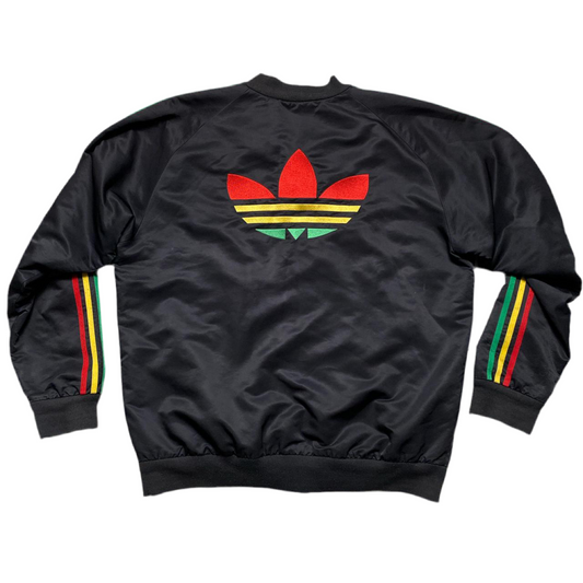 Adidas Originals Rasta Black Red Green and Yellow Bomber Jacket (XXL)