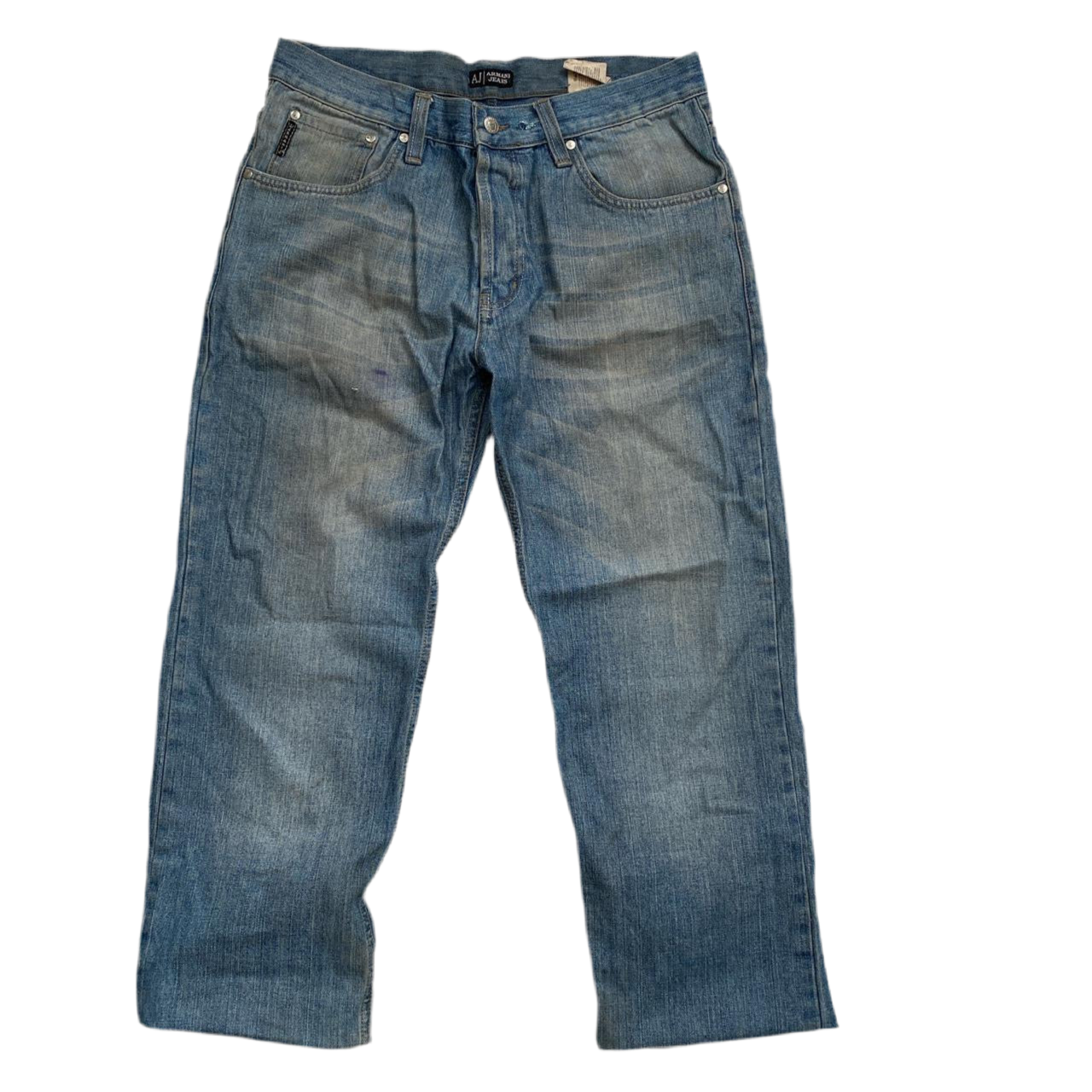 Armani Light Blue Fade Jeans/Shorts (34W)
