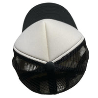 Corteiz Black and White Trucker Cap