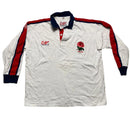 England Rugby Vintage Cotton Traders Polo Long Sleeve Shirt (L)