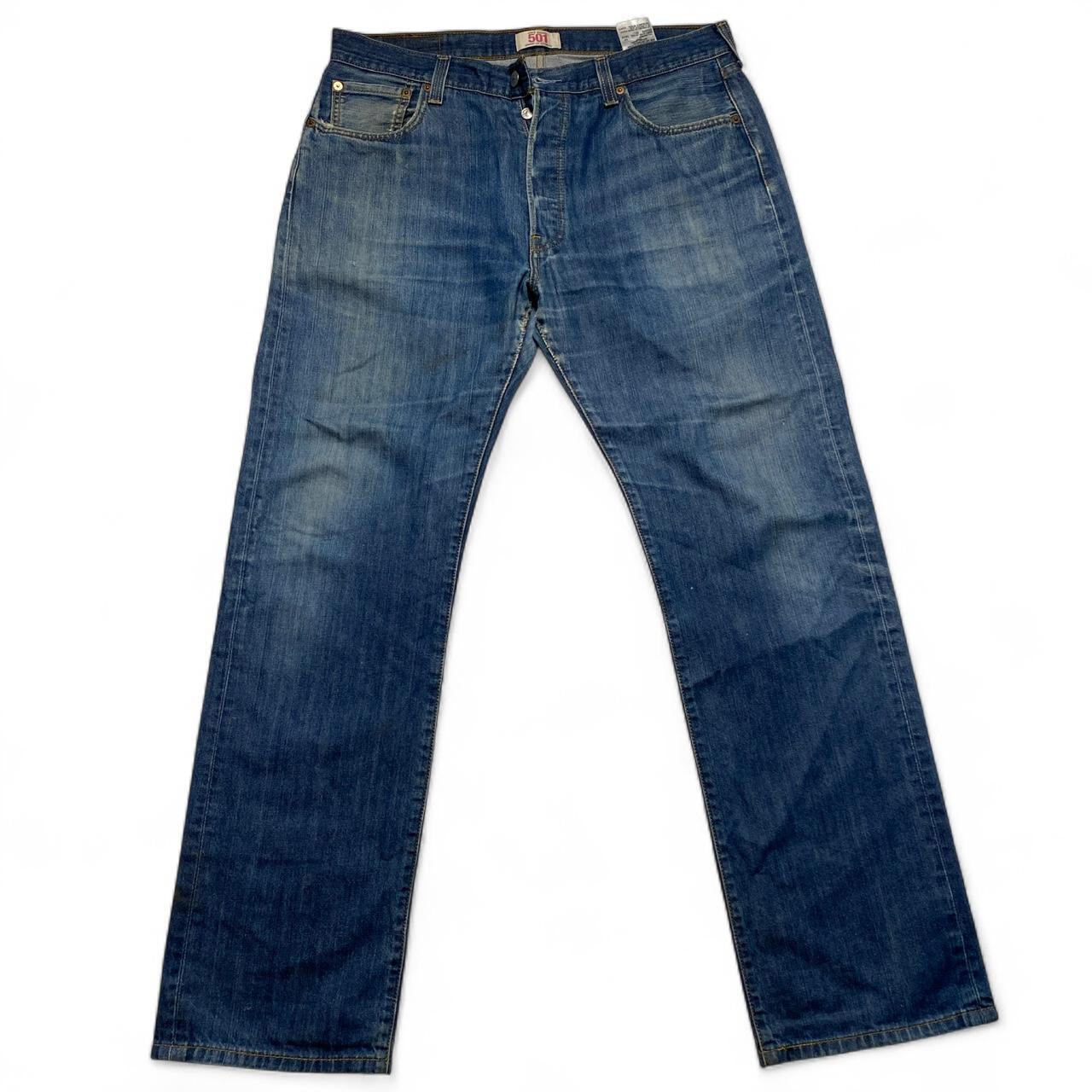 Levi's 501 Vintage Blue Stonewash Baggy Jeans (36W)