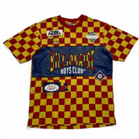 Billionaire Boys Club Red and White Checked T Shirt (M)